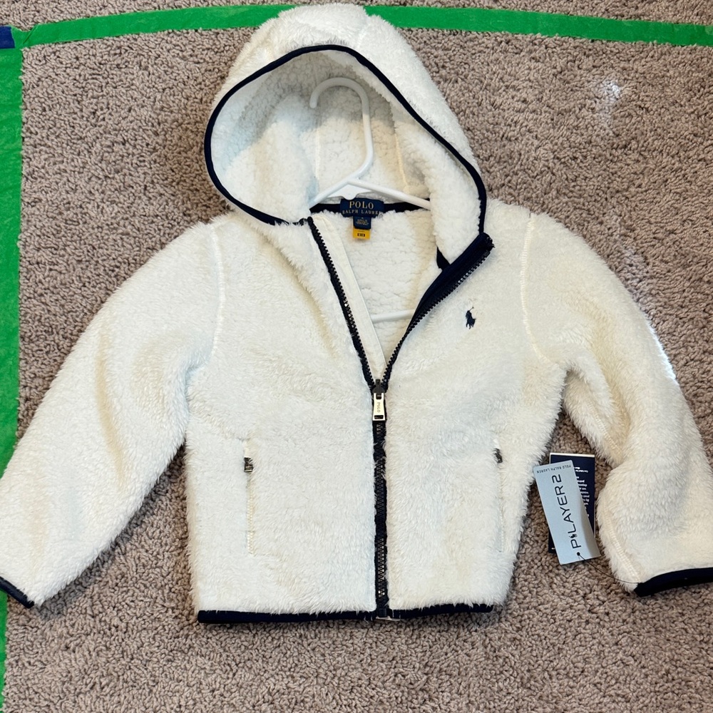 Polo by Ralph Lauren Kids Cream Fleece Hoodie
